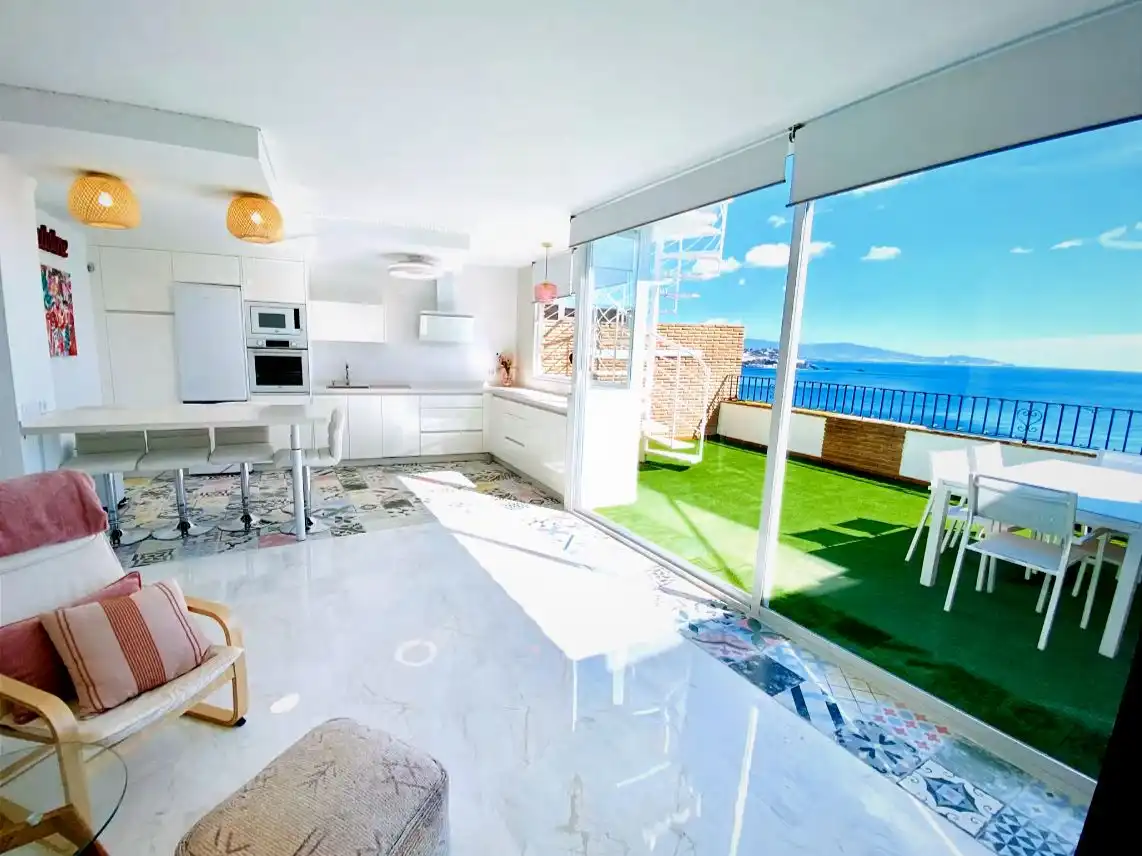 Kitchen of Flat for rent in Almuñécar  with Air Conditioner, Heating and Parquet flooring
