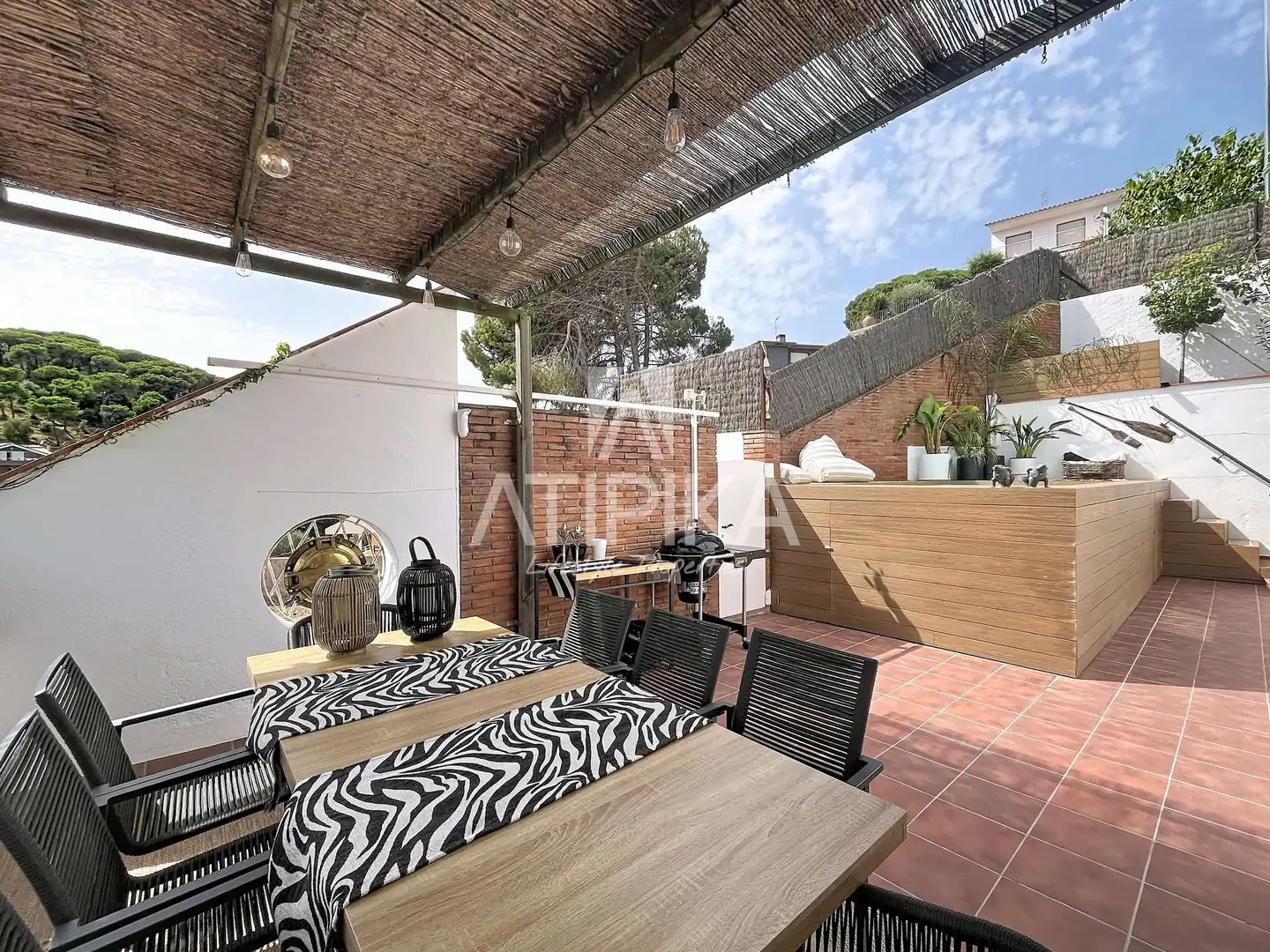Terraza de Casa o chalet en venta en Sant Andreu de Llavaneres con Terraza, Piscina y Horno