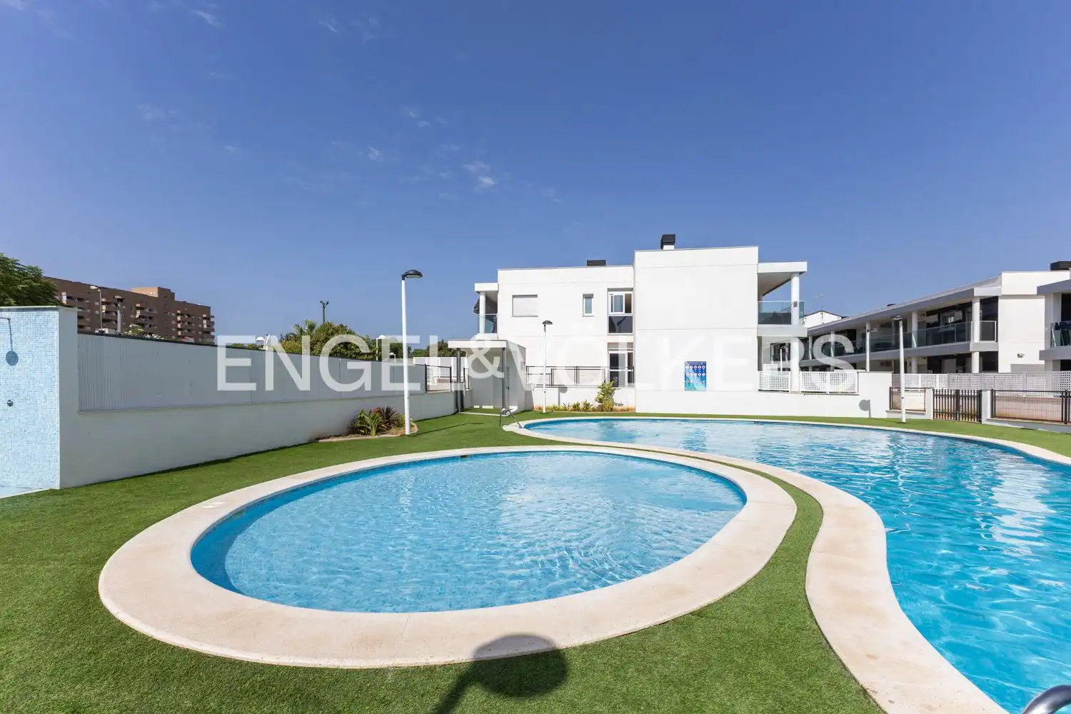 Swimming pool of Flat for sale in Cabanes  with Air Conditioner, Heating and Private garden