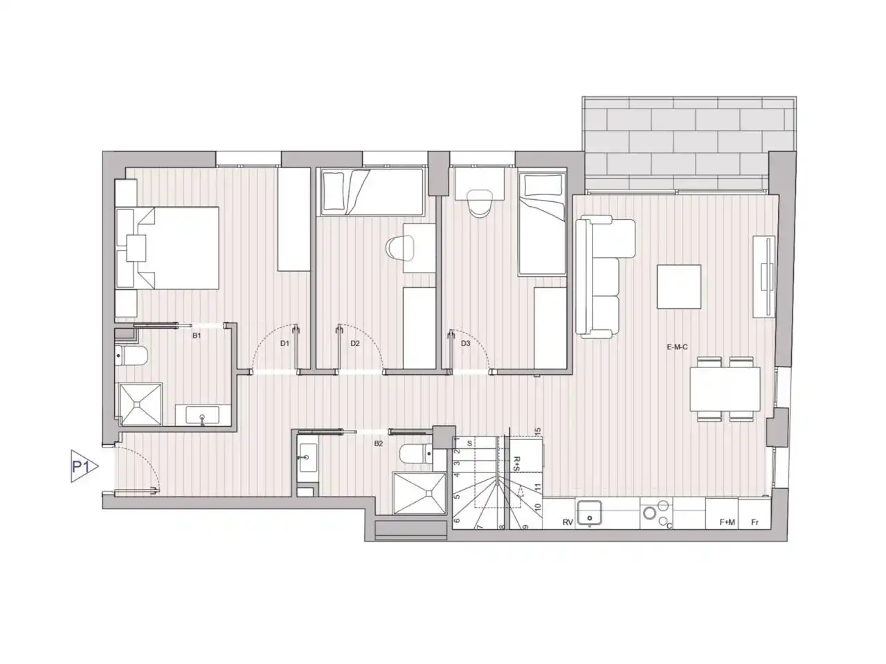 Dúplex en venta en Granollers con Aire acondicionado, Calefacción y Terraza