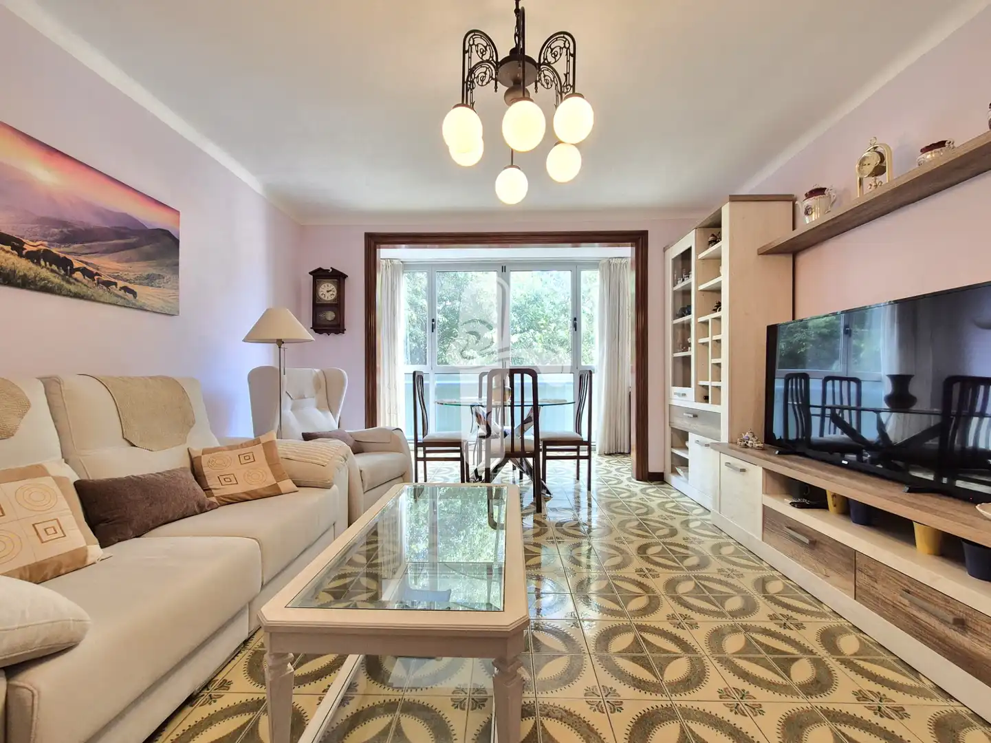 Sala de estar de Piso en venta en Barcelona con Aire acondicionado, Calefacción y Balcón