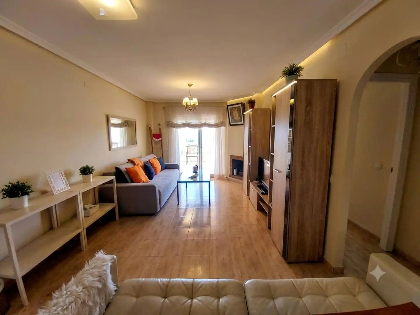 Sala d'estar de Àtic en venda en Mijas amb Aire condicionat, Calefacció i Jardí privat
