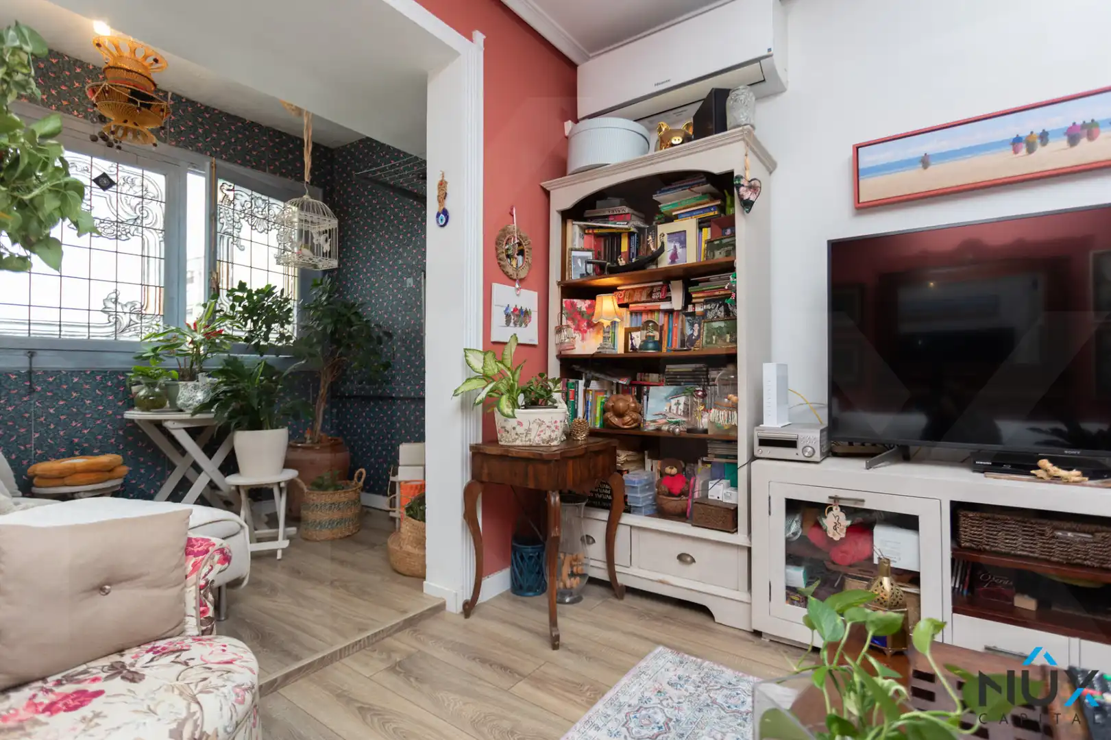 Sala d'estar de Pis en venda en Valencia amb Aire condicionat, Calefacció i Parquet