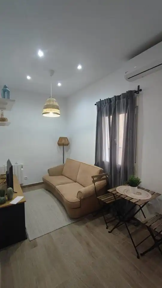 Wohnzimmer von Wohnung zur Miete in Madrid mit Klimaanlage, Heizung und Möbliert