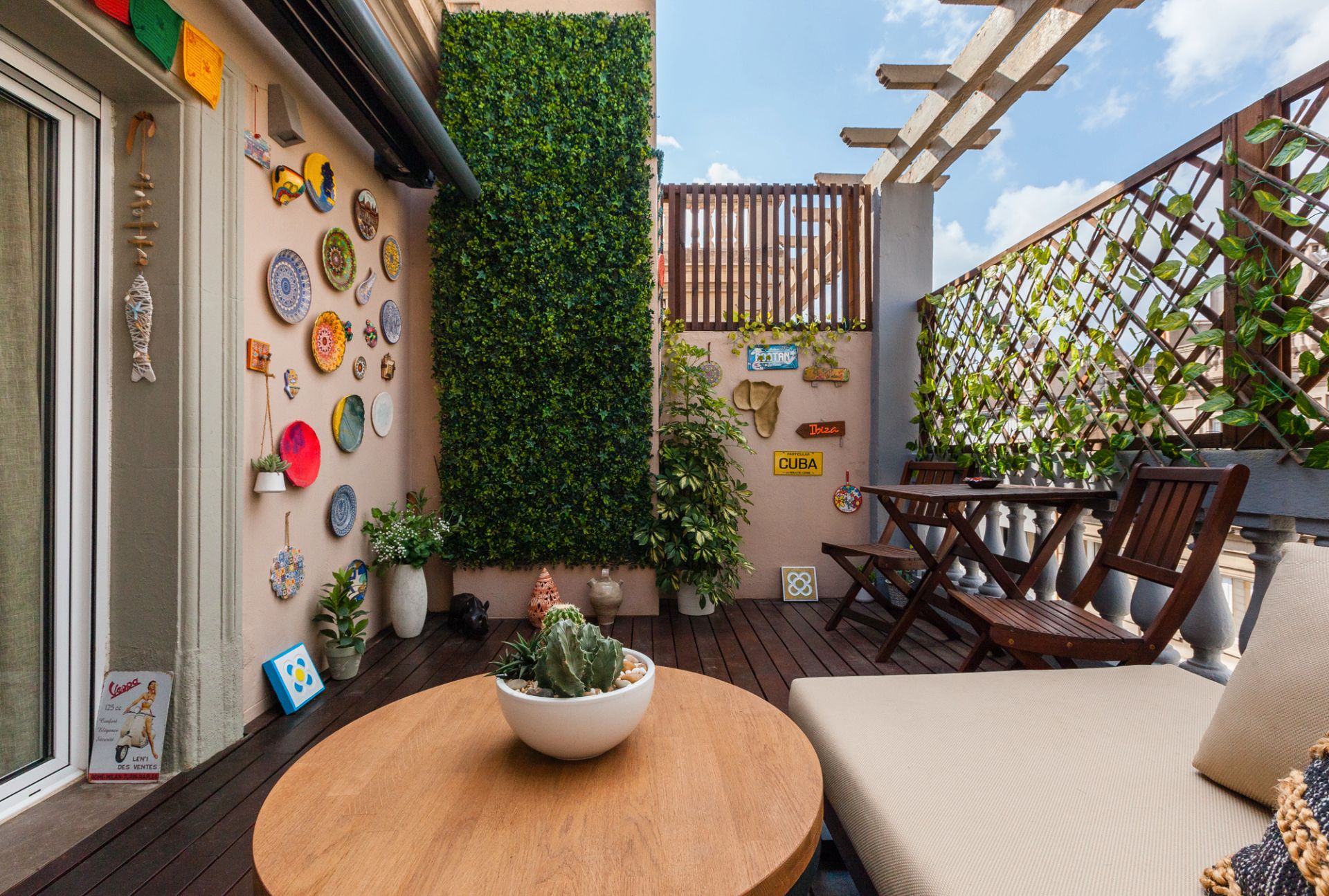Terrace of Flat to rent in  Barcelona Capital  with Air Conditioner, Heating and Terrace