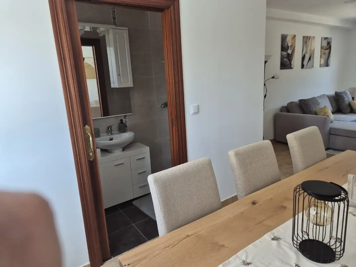 Dining room of Houses for rent in Carballo  with Private garden, Parquet flooring and Storage room