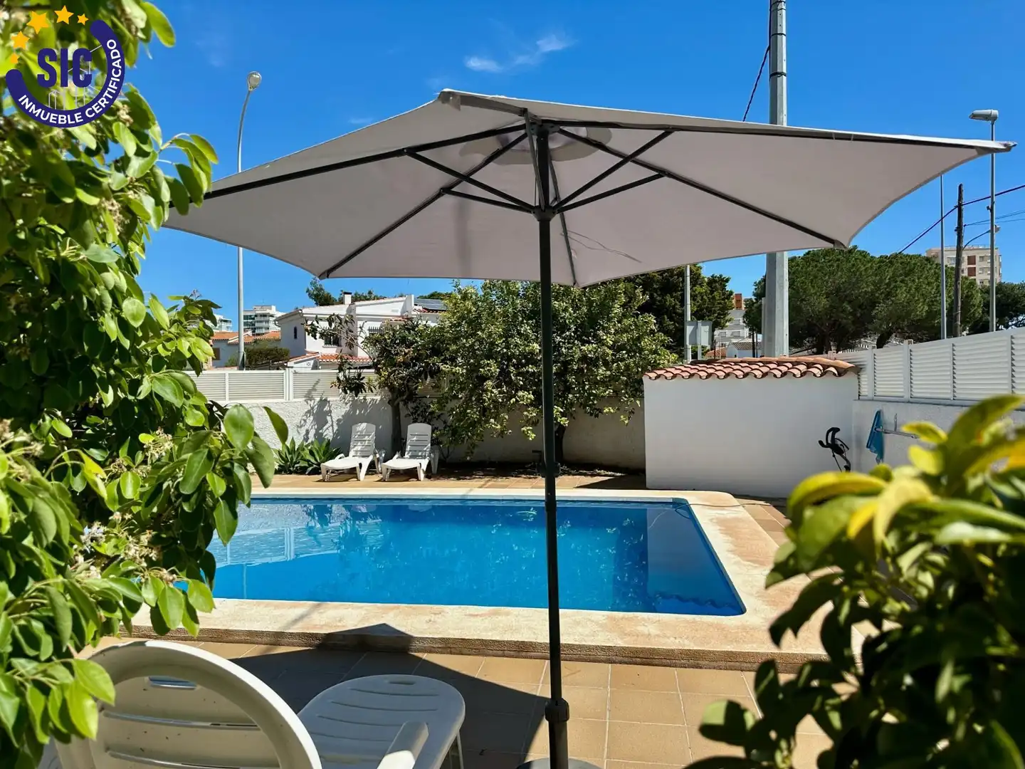 Piscina de Casa o chalet en venta en Benicasim / Benicàssim con Aire acondicionado, Jardín privado y Terraza