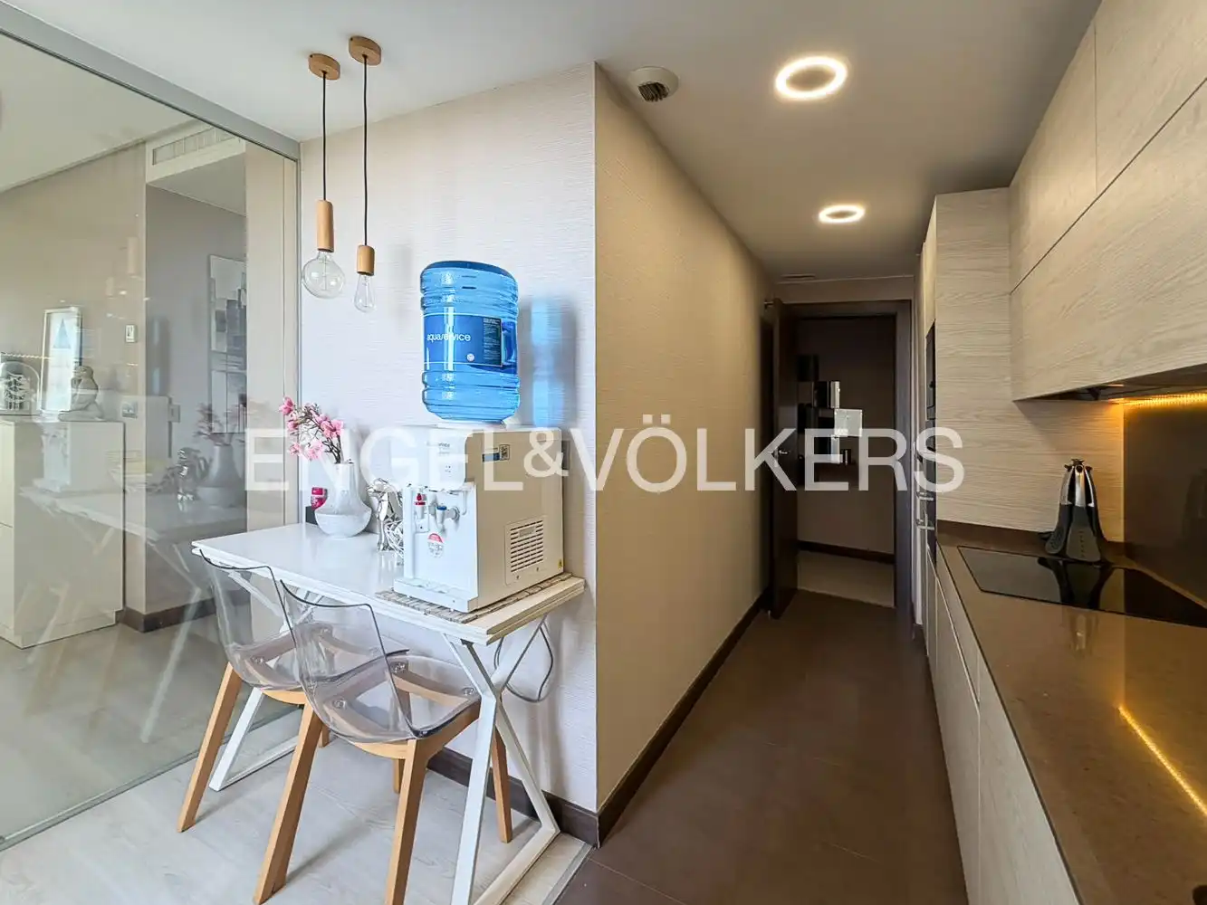 Kitchen of Flat for rent in Valencia  with Air Conditioner, Heating and Terrace