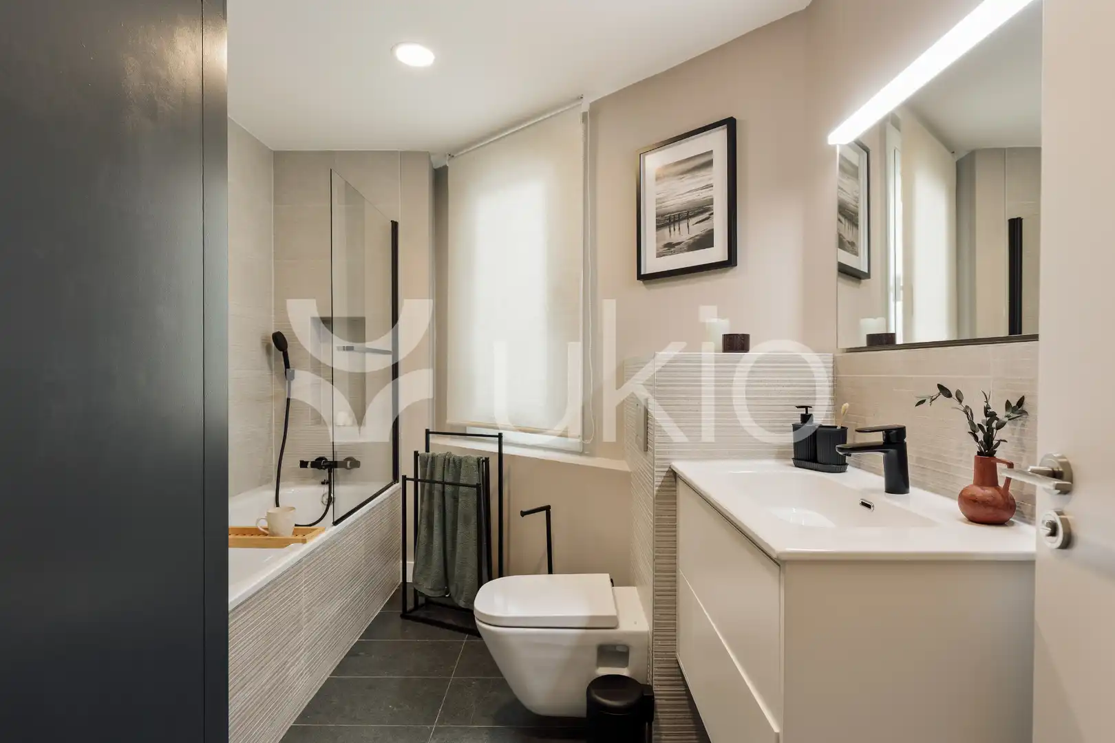 Bany de Apartament de lloguer en Barcelona amb Aire condicionat, Calefacció i Terrassa