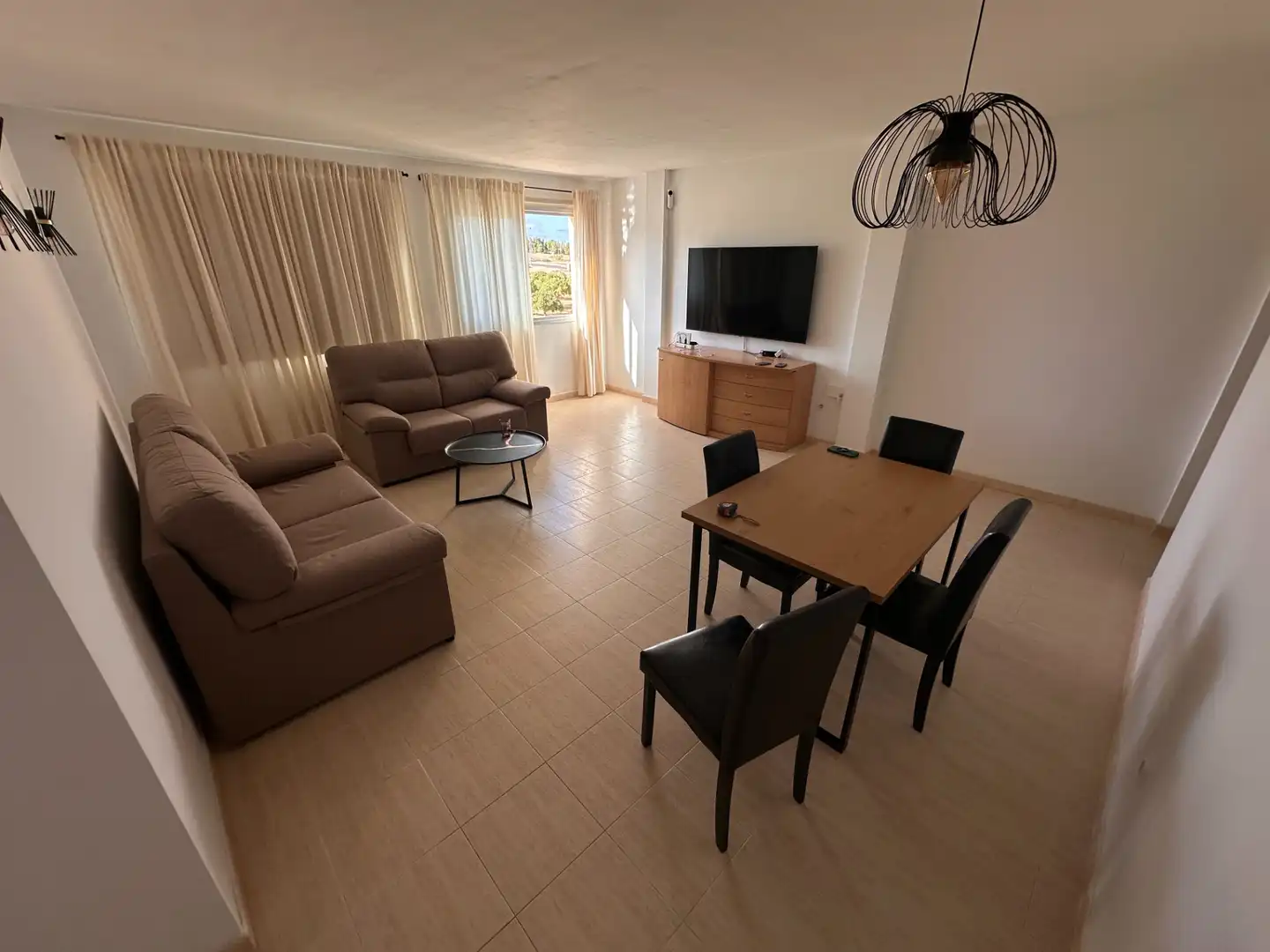 Sala d'estar de Apartament de lloguer en Puerto del Rosario amb Moblat, Forn i Rentadora