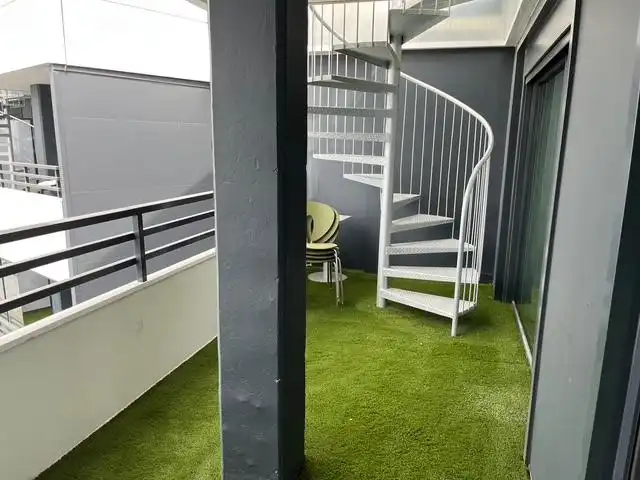 Balcony of Attic for rent in Zaragoza  with Air Conditioner, Heating and Terrace