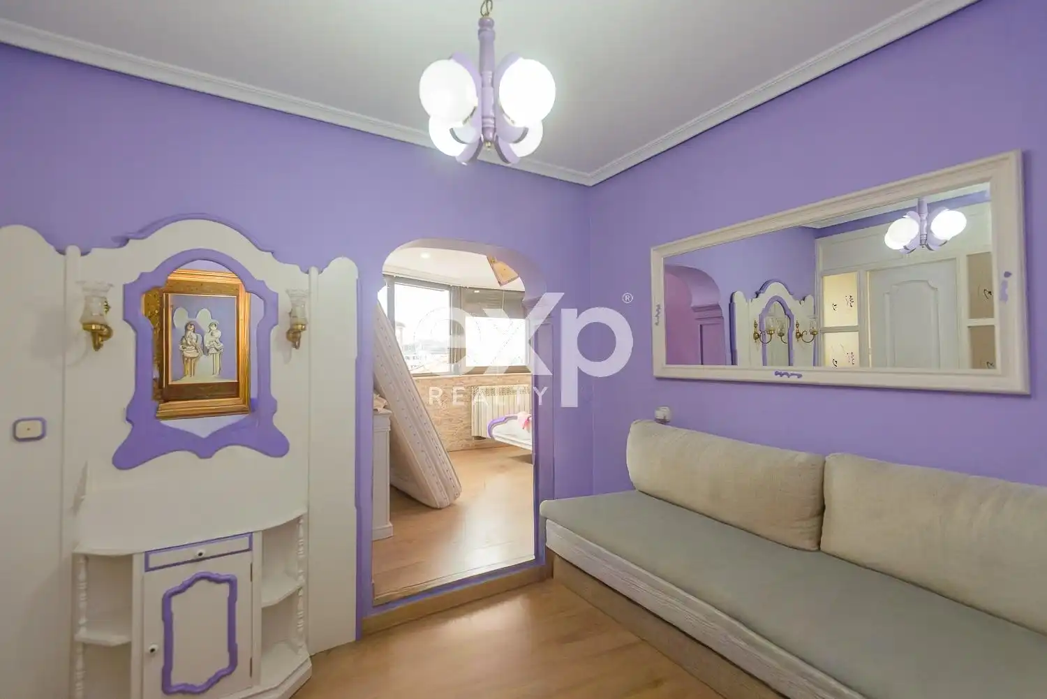 Bedroom of Flat for sale in Avilés  with Heating, Terrace and Furnished