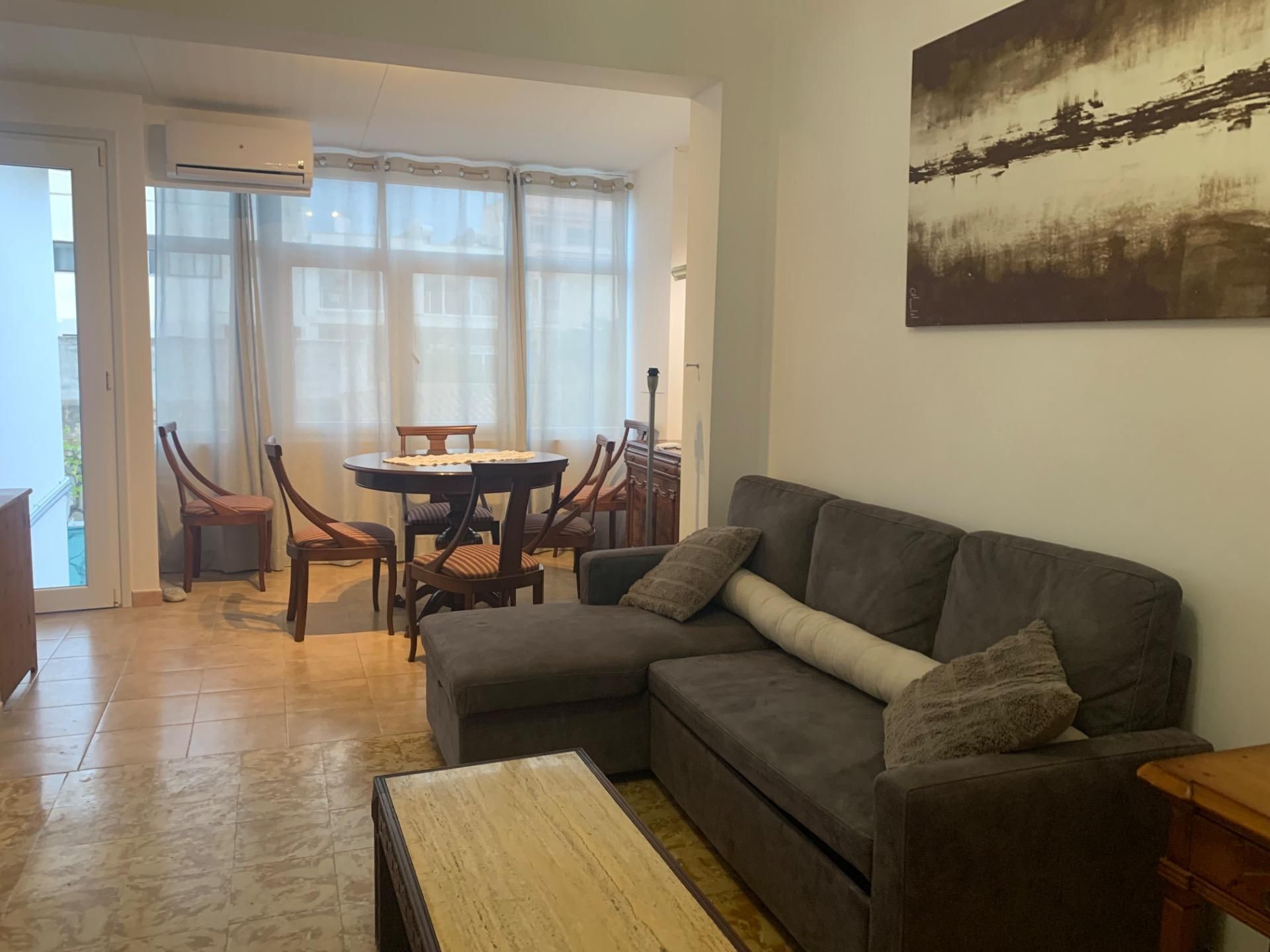 Living room of Flat to rent in  Palma de Mallorca  with Air Conditioner and Terrace