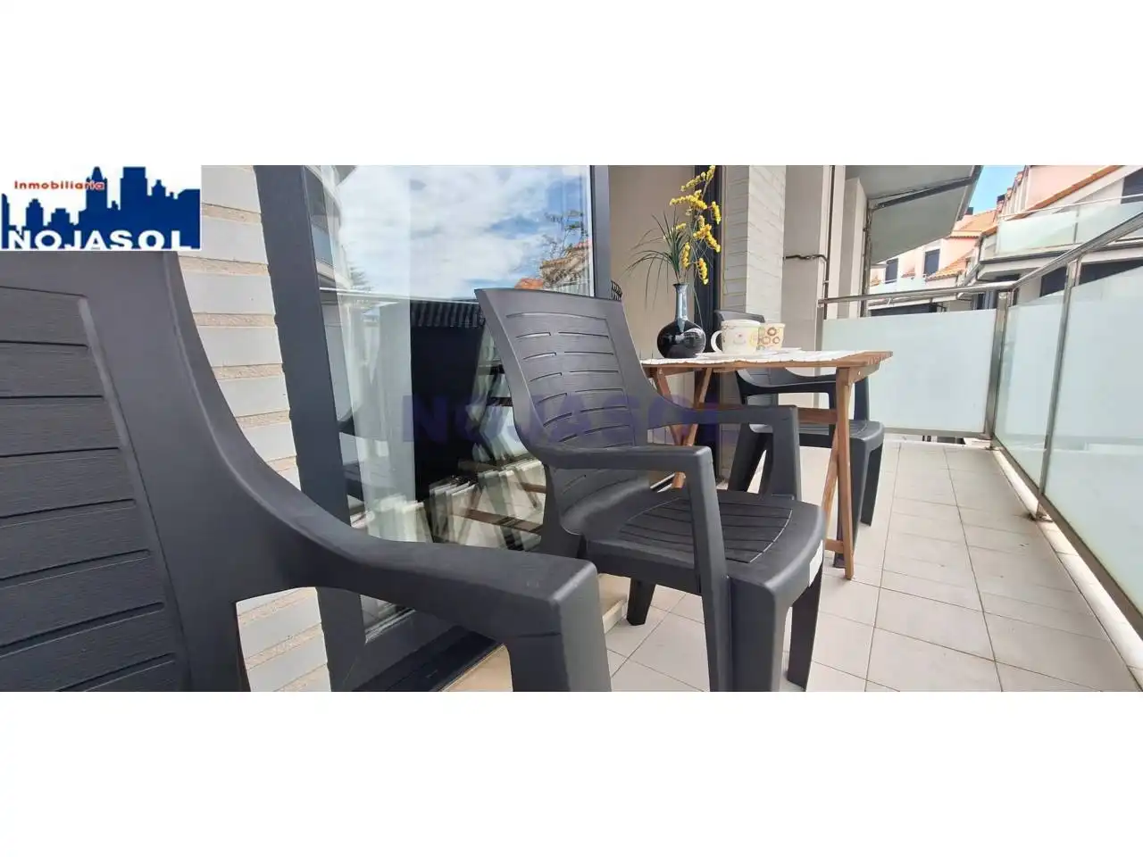 Terrace of Flat for rent in Noja  with Heating, Terrace and Furnished