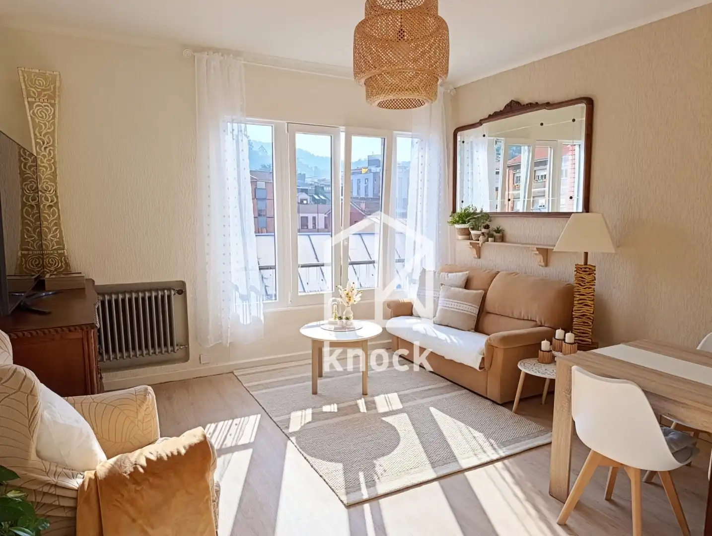 Sala de estar de Piso en venta en Langreo con Calefacción, Trastero y Amueblado