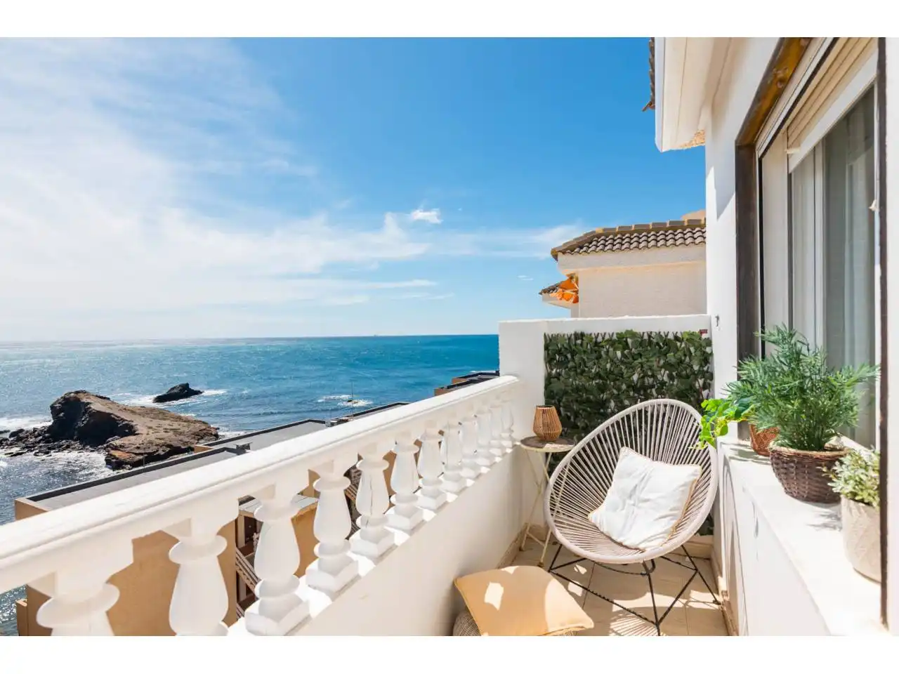 Balcony of Flat for sale in Cartagena  with Air Conditioner, Terrace and Storage room