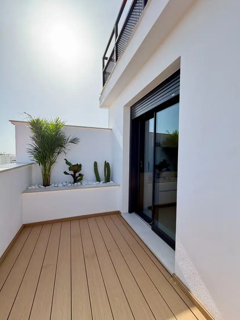 Terraza de Ático en venta en Málaga con Aire acondicionado, Calefacción y Jardín privado