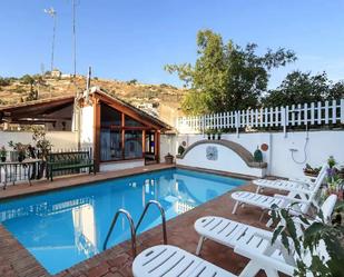 Swimming pool of House or chalet for sale in  Granada Capital  with Air Conditioner, Terrace and Swimming Pool