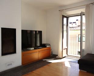 Sala d'estar de Àtic en venda en Girona Capital amb Calefacció, Parquet i Terrassa