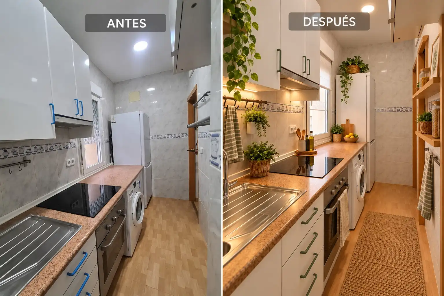 Küche von Wohnung zum Verkauf in Madrid mit Klimaanlage, Heizung und Parkett
