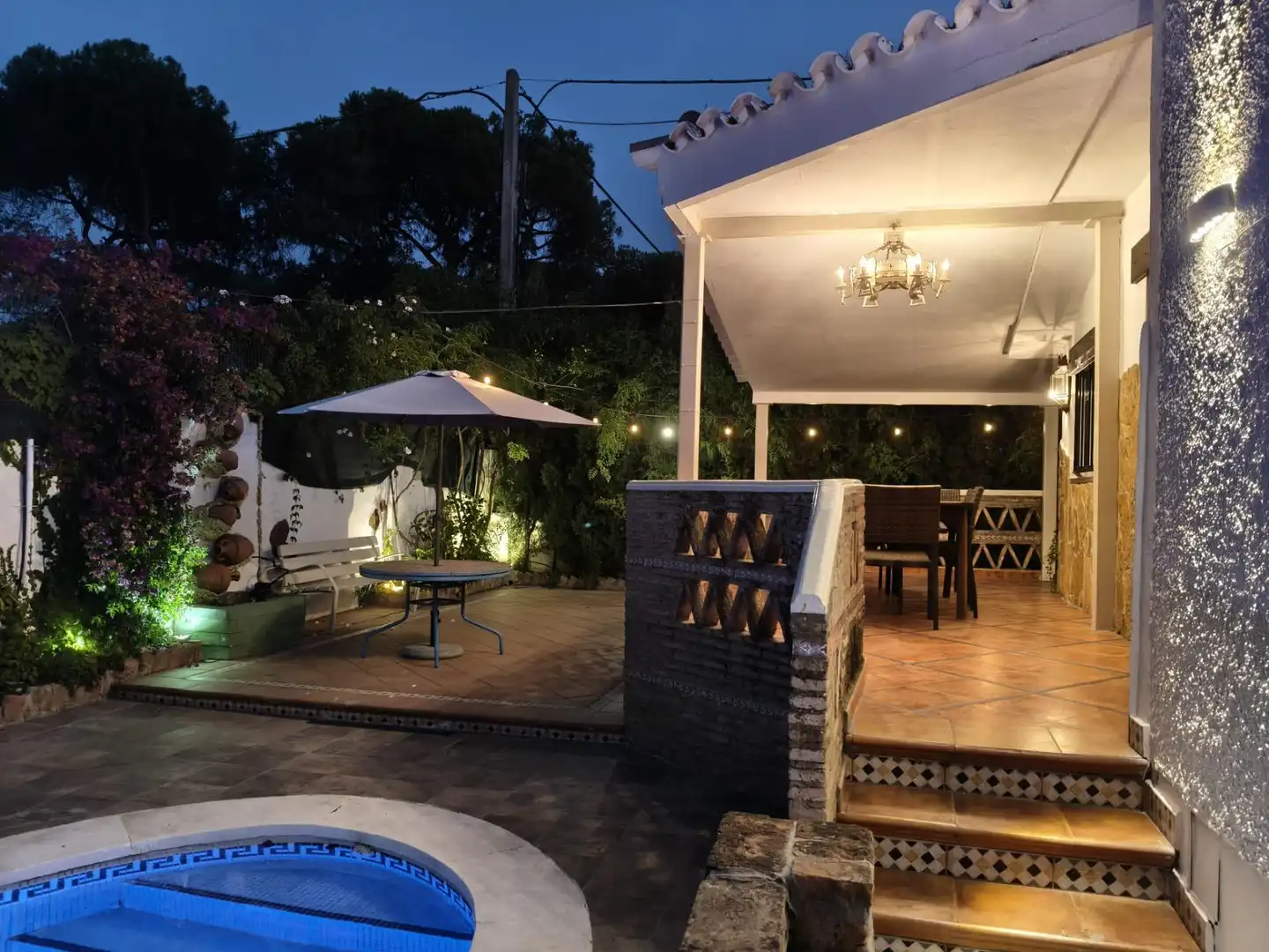 Terraza de Casa o chalet de alquiler en Punta Umbría con Aire acondicionado, Jardín privado y Terraza