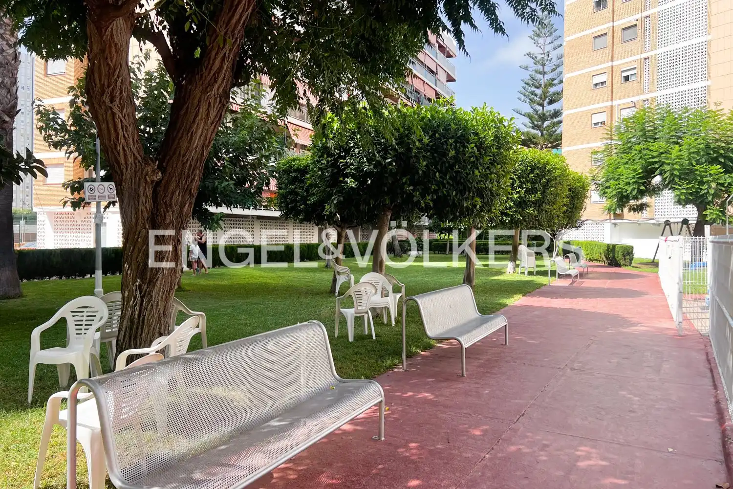 Terrasse von Wohnung zur Miete in La Pobla de Farnals mit Heizung, Privatgarten und Schwimmbad