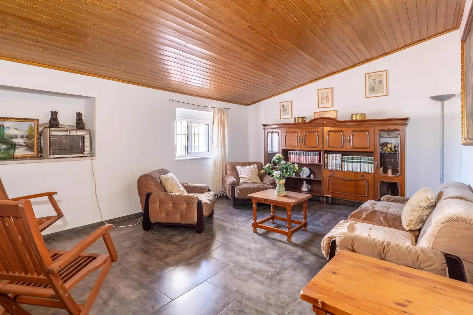 Sala de estar de Casa o chalet en venta en El Garrobo con Aire acondicionado, Calefacción y Jardín privado