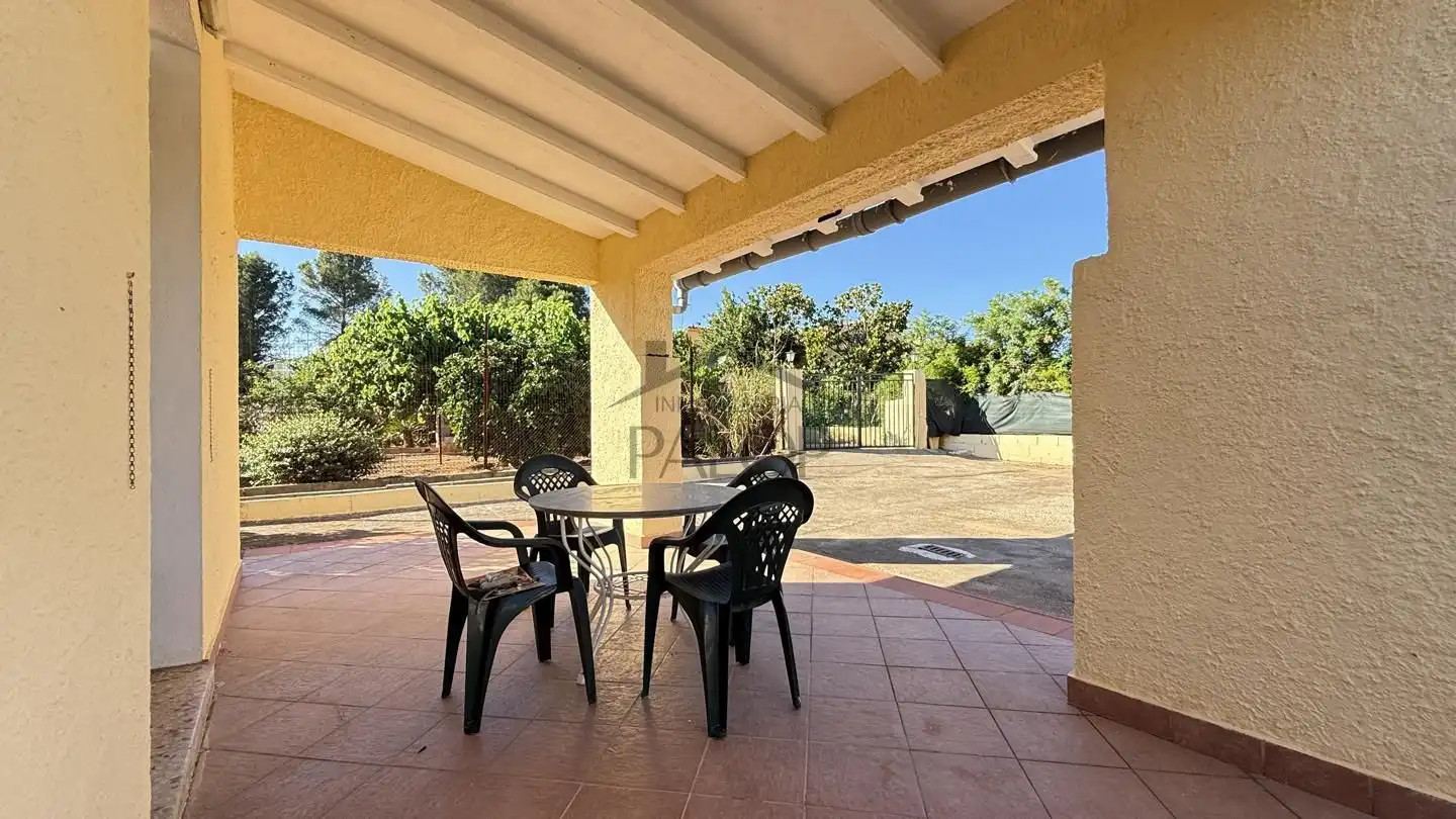Terraza de Finca rústica en venta en Rafelguaraf con Aire acondicionado, Jardín privado y Trastero