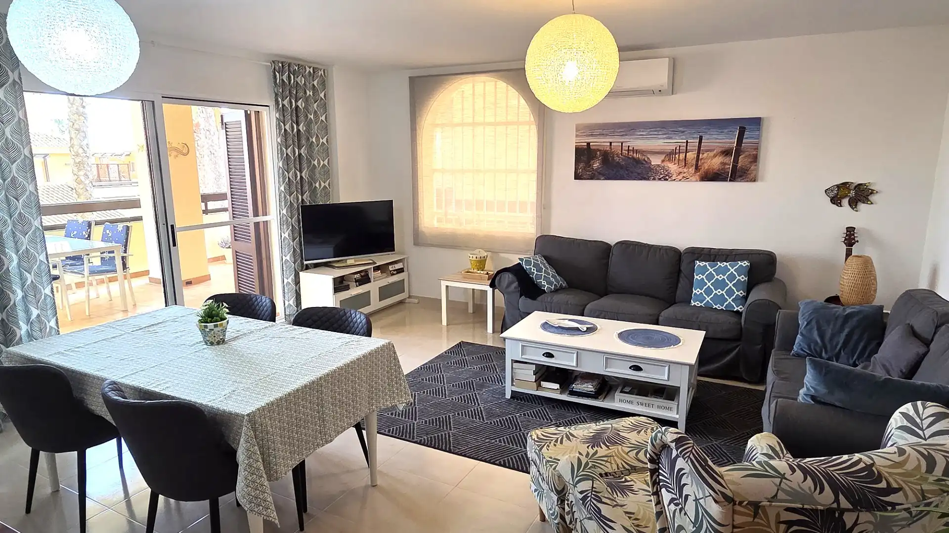Sala de estar de Piso en venta en Cartagena con Aire acondicionado, Calefacción y Terraza