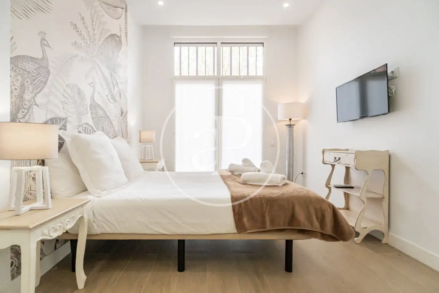 Bedroom of Flat for rent in Madrid  with Air Conditioner, Heating and Furnished