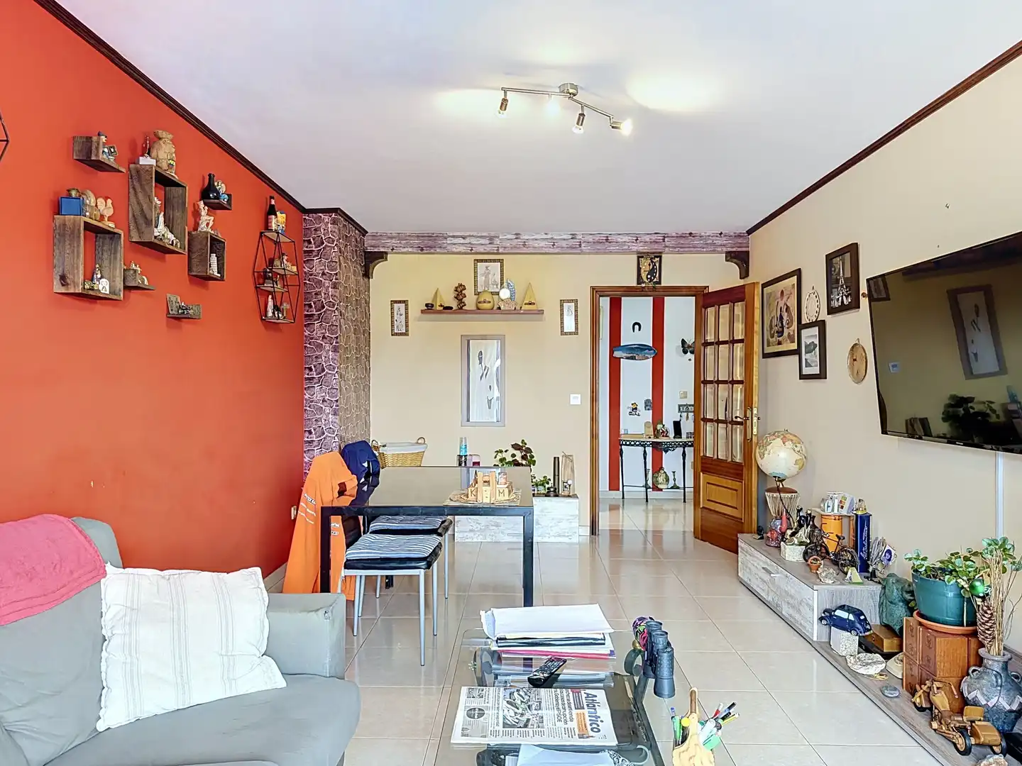 Sala de estar de Dúplex en venta en Poio