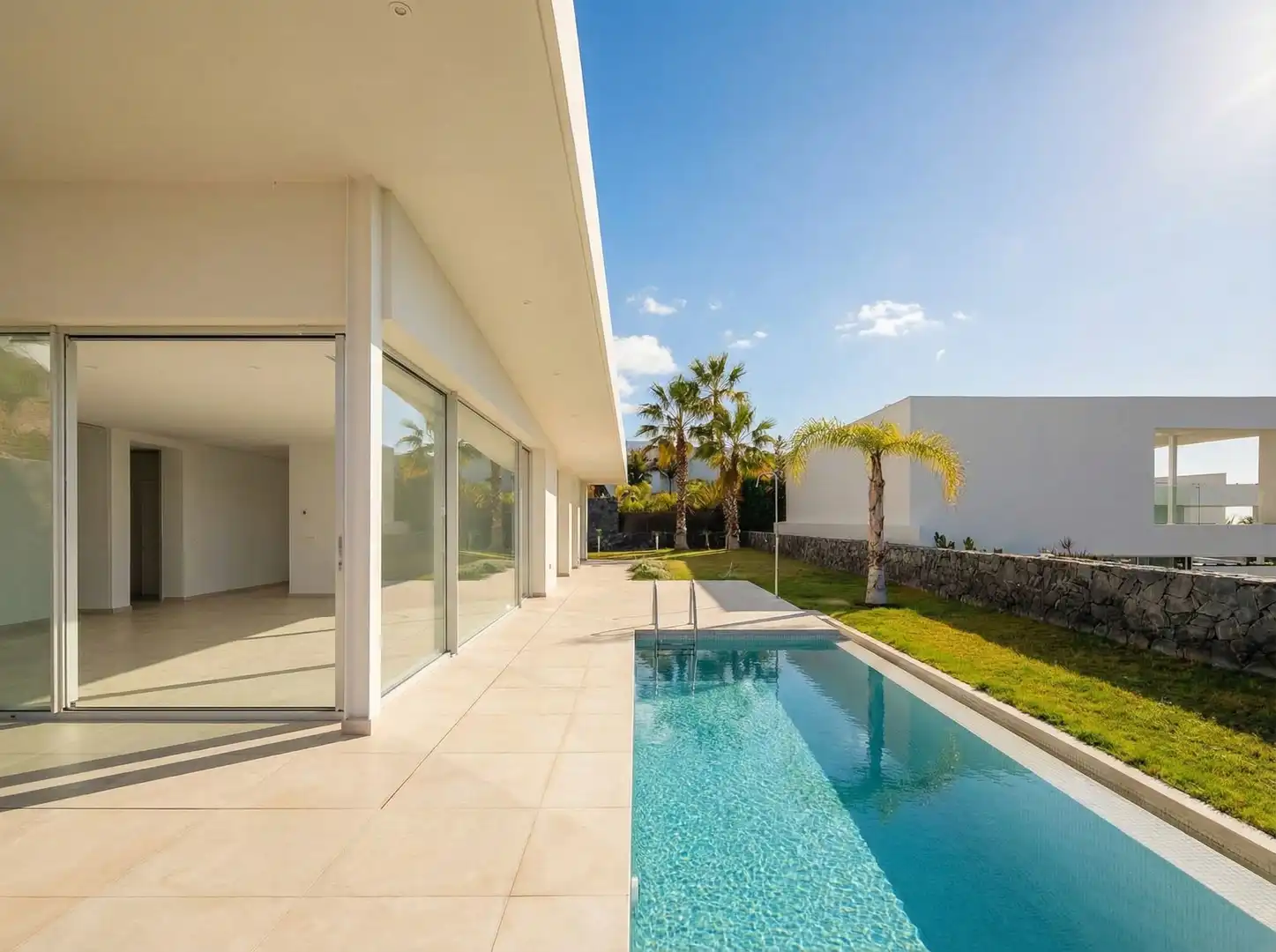 Piscina de Casa o chalet de alquiler en Guía de Isora con Aire acondicionado, Jardín privado y Terraza