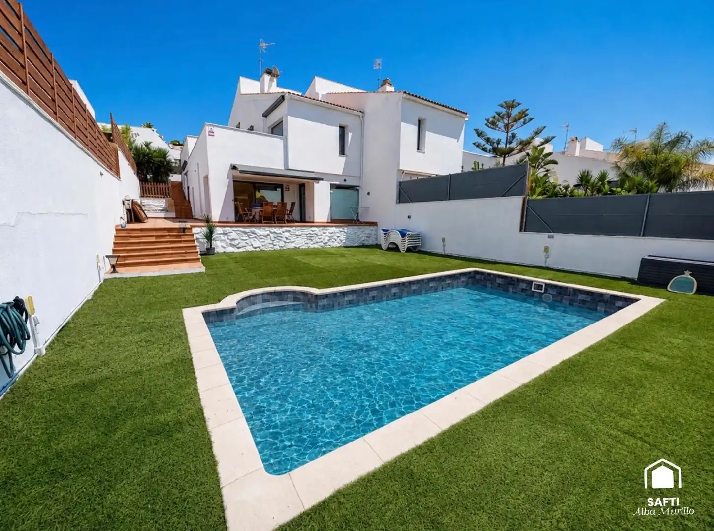 Swimming pool of Detached homes for sale in Calafell  with Air Conditioner, Heating and Terrace