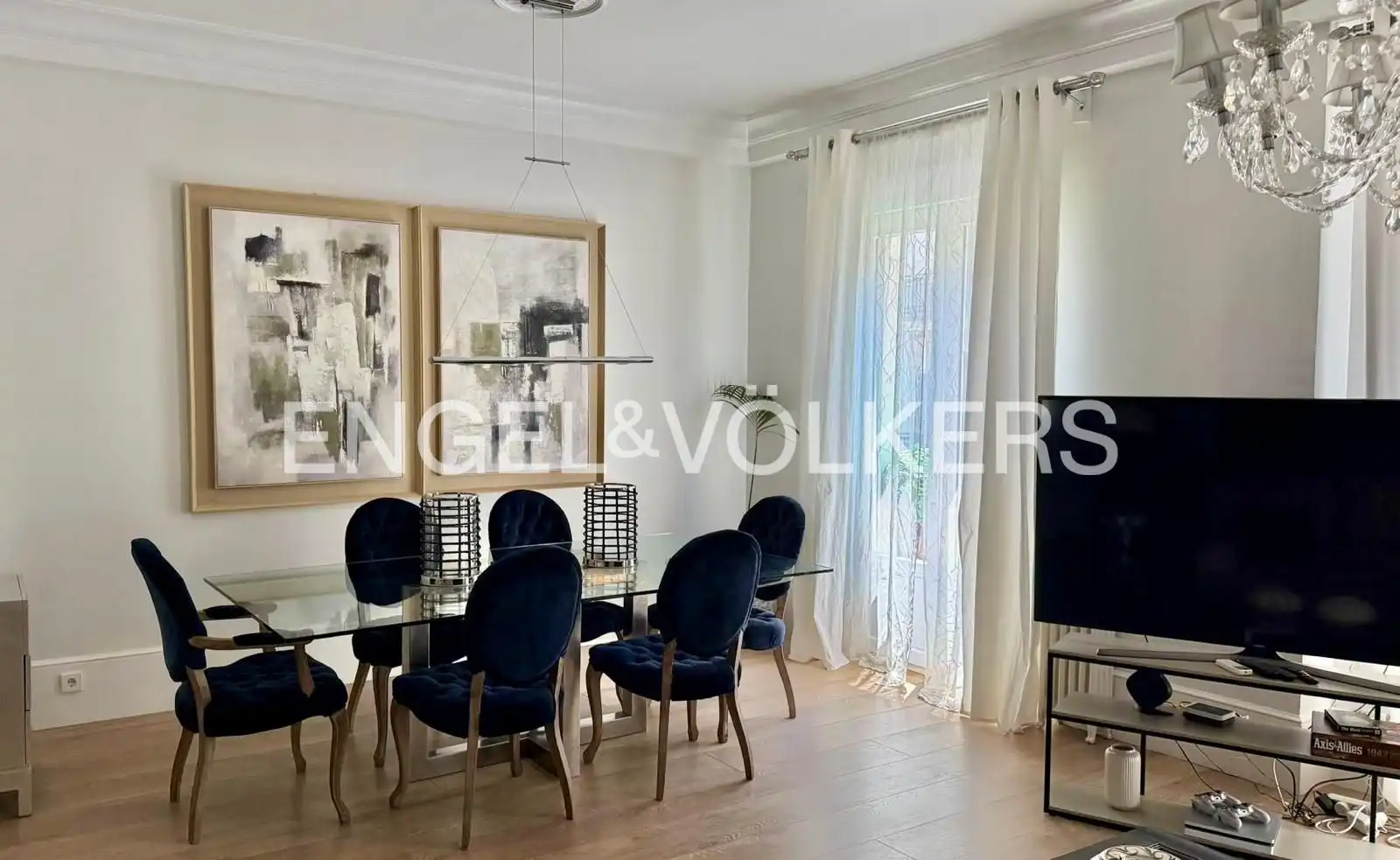 Dining room of Flat for rent in Madrid  with Air Conditioner, Heating and Furnished
