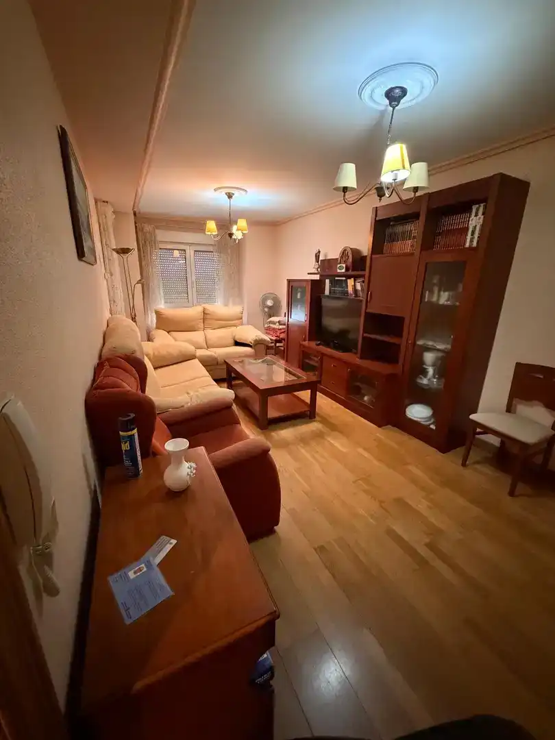 Sala de estar de Piso en venta en Sesma con Parquet, Trastero y Amueblado