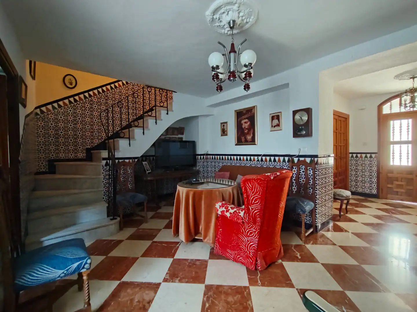Living room of Detached homes for sale in Priego de Córdoba  with Air Conditioner, Private garden and Terrace