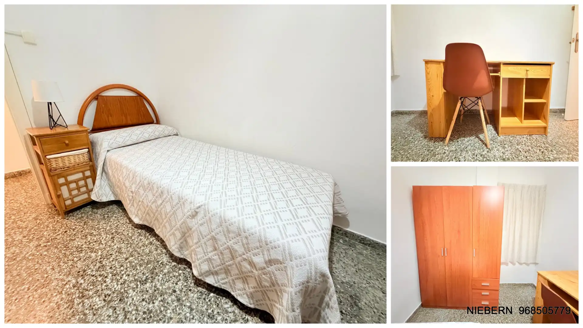 Dormitori de Pis de lloguer en Cartagena amb Moblat i Balcó