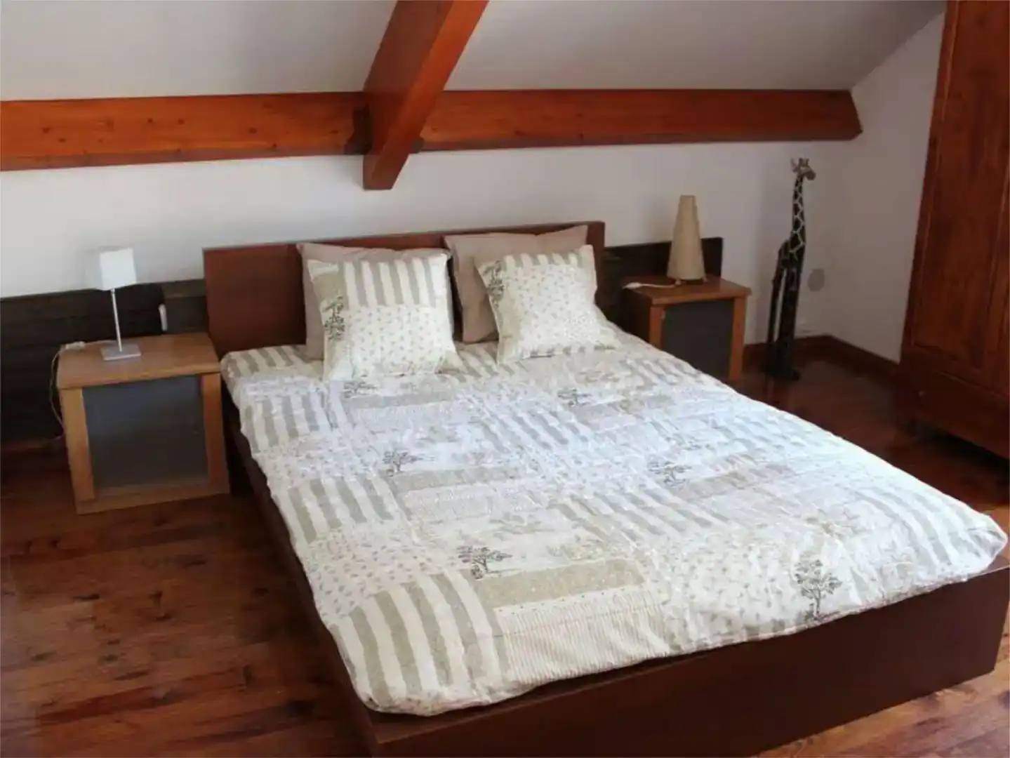 Dormitori de Casa o xalet de lloguer en Llagostera amb Aire condicionat, Jardí privat i Parquet