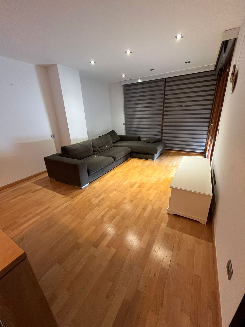 Sala d'estar de Pis de lloguer en Vic amb Calefacció, Jardí privat i Parquet