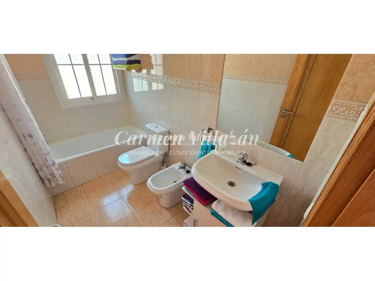 Baño de Apartamento en venta en Antigua con Amueblado, Balcón y Piscina comunitaria