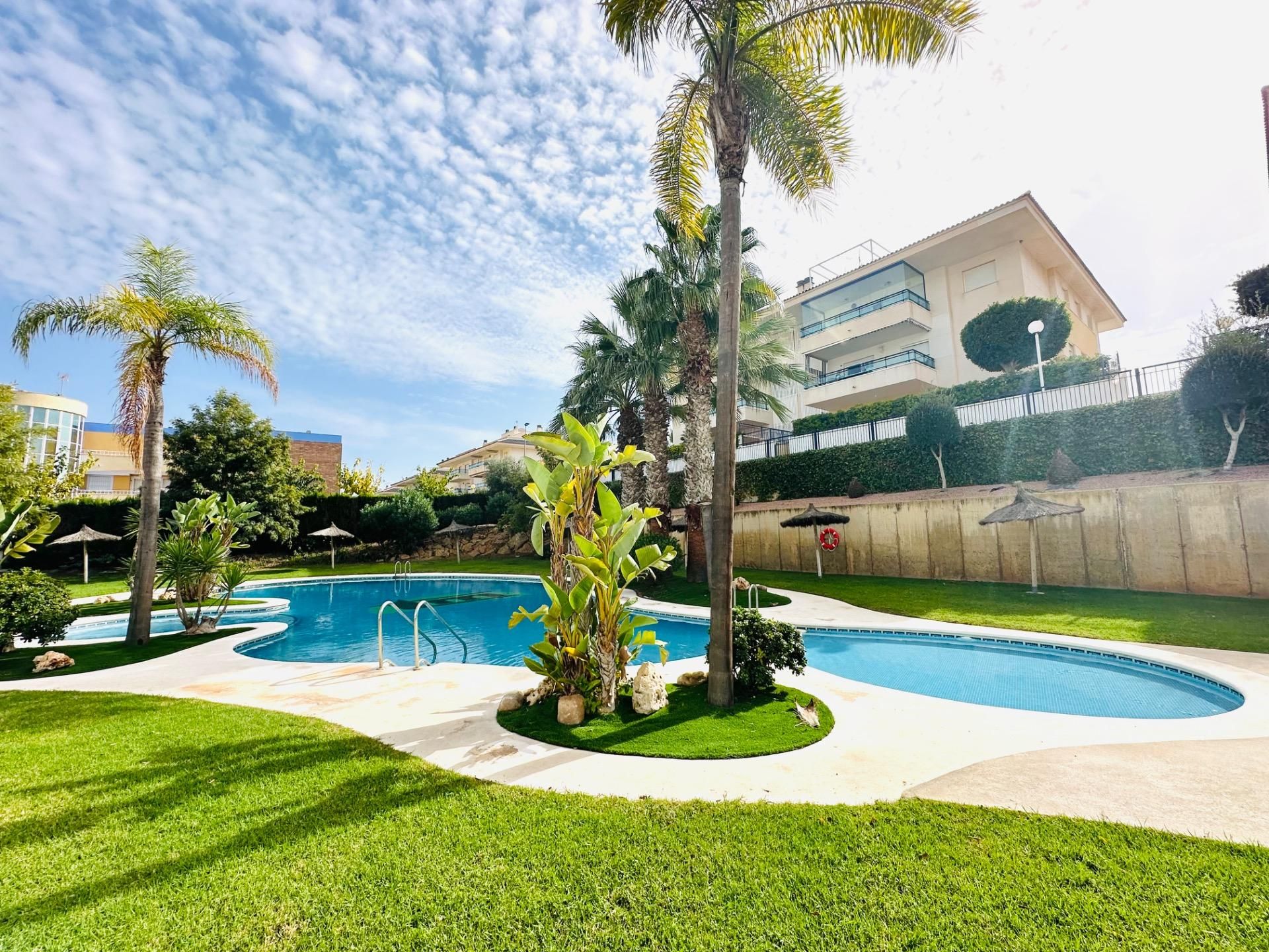 Piscina de Planta baixa en venda en Pilar de la Horadada amb Aire condicionat, Jardí privat i Terrassa