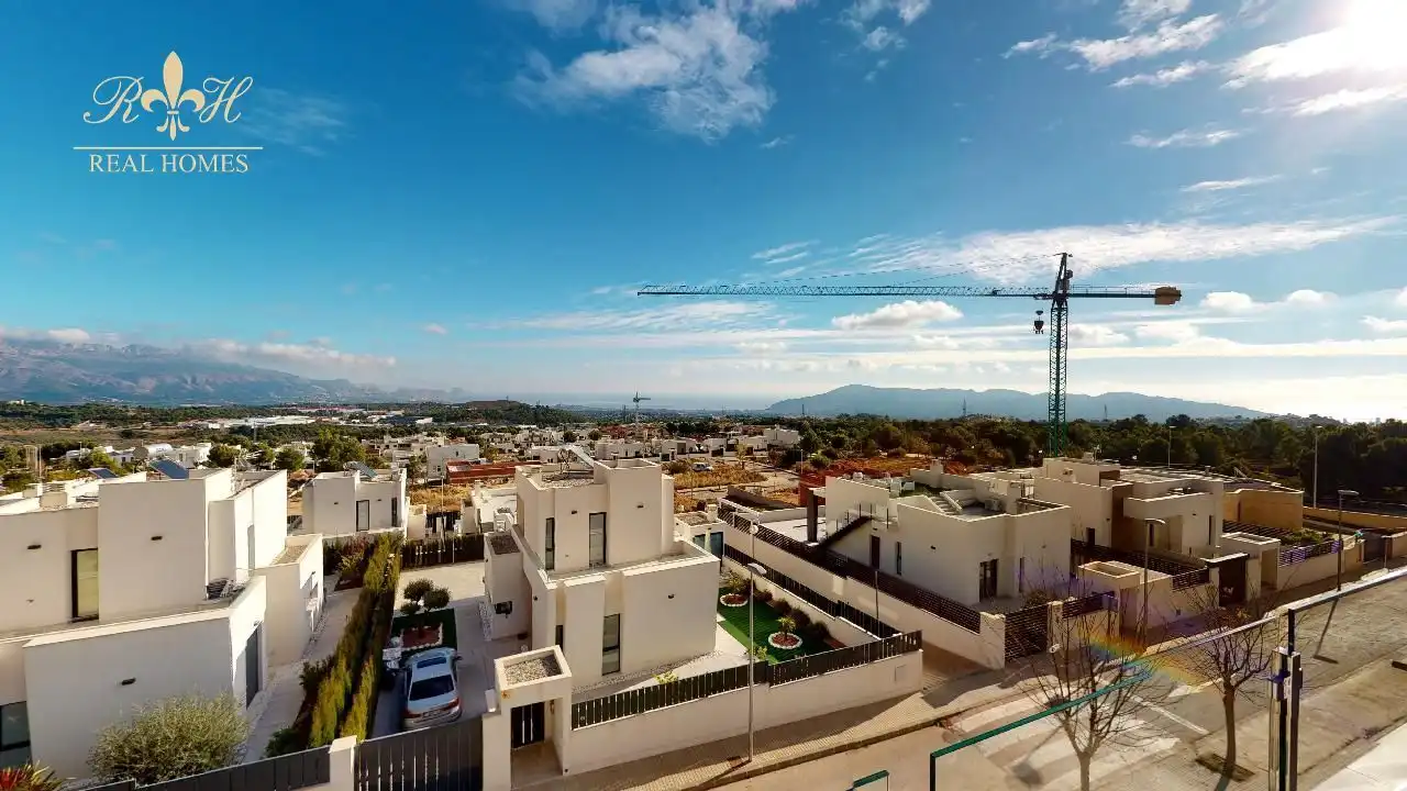 Vista exterior de Casa o chalet en venta en Polop con Aire acondicionado, Calefacción y Trastero