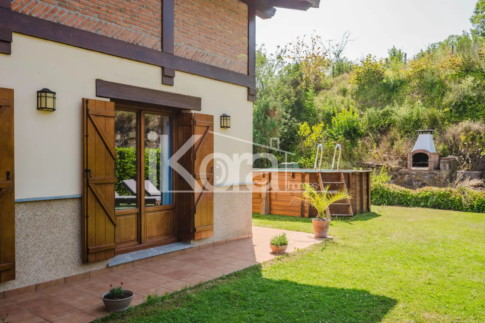 Jardín de Casa adosada en venta en Bergara con Calefacción, Jardín privado y Parquet