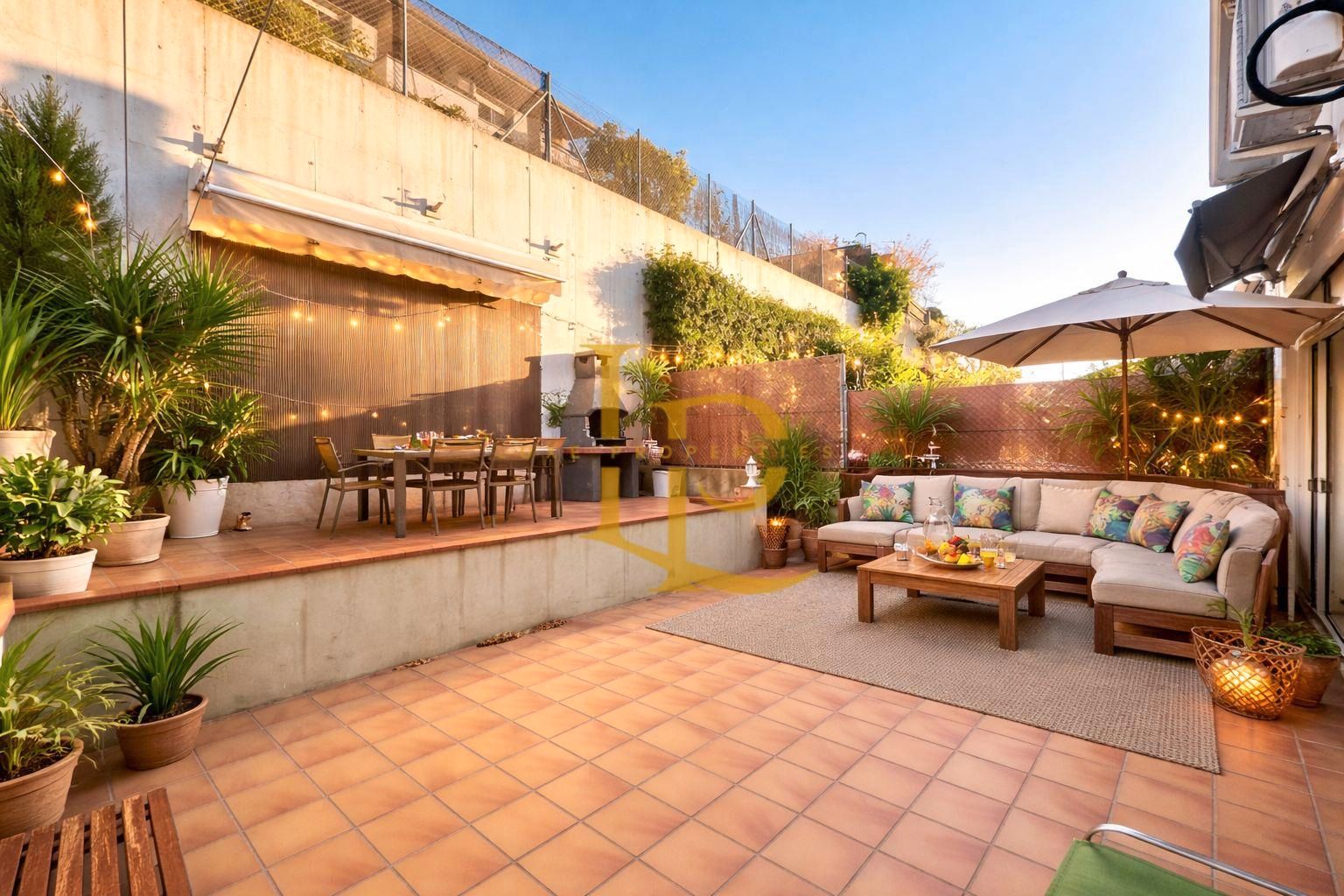 Terrace of Single-family semi-detached for sale in Olesa de Montserrat  with Air Conditioner, Private garden and Terrace