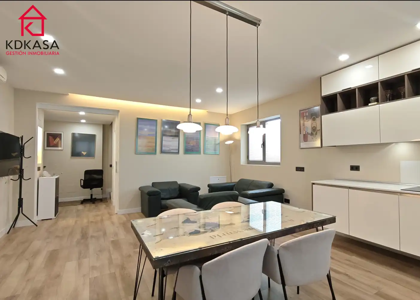 Living room of Flat for rent in Madrid  with Air Conditioner, Heating and Terrace