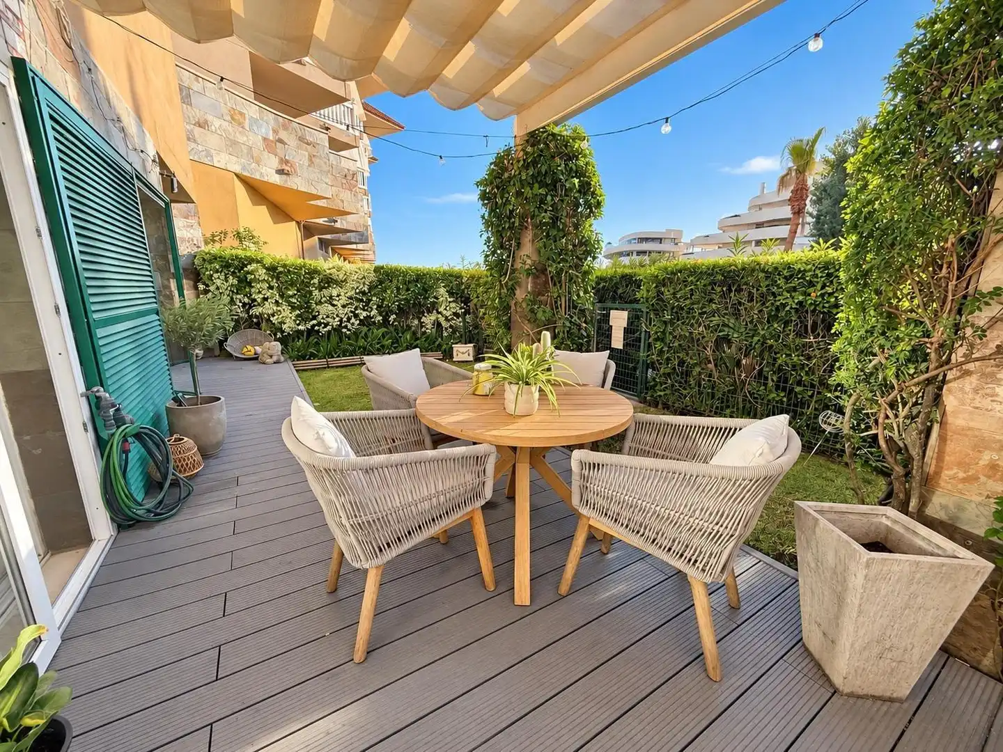 Terraza de Piso en venta en Fuengirola con Aire acondicionado, Jardín privado y Terraza