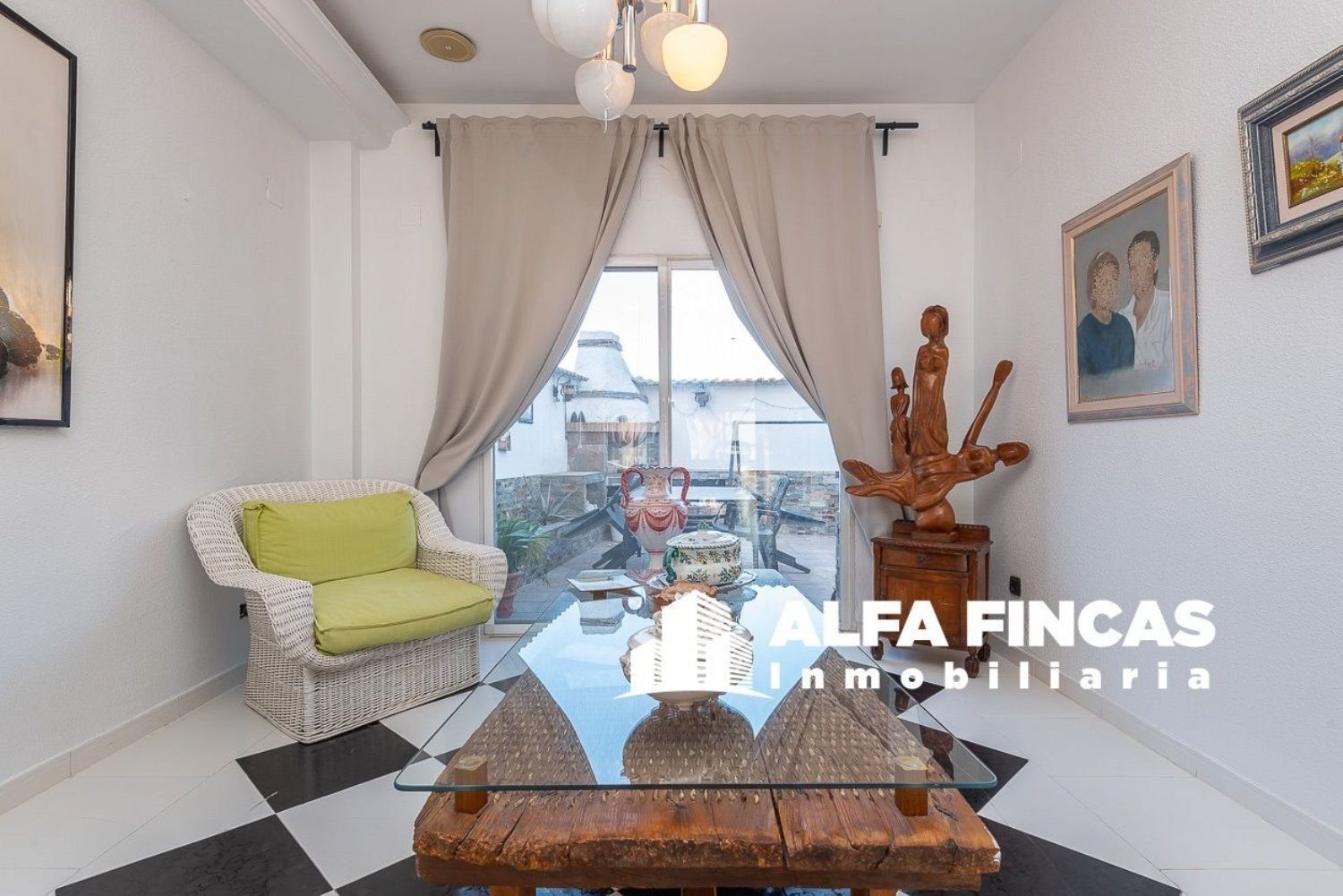 Exterior view of House or chalet for sale in Mota del Cuervo  with Air Conditioner, Private garden and Terrace