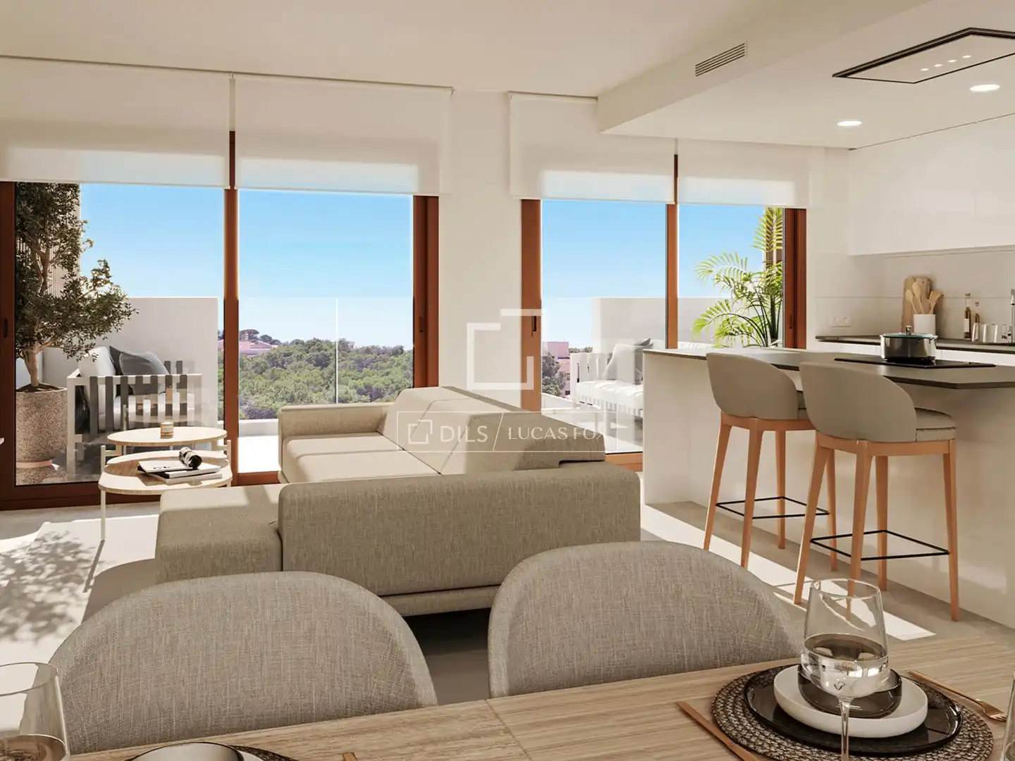 Sala de estar de Piso en venta en Capdepera con Aire acondicionado, Calefacción y Terraza