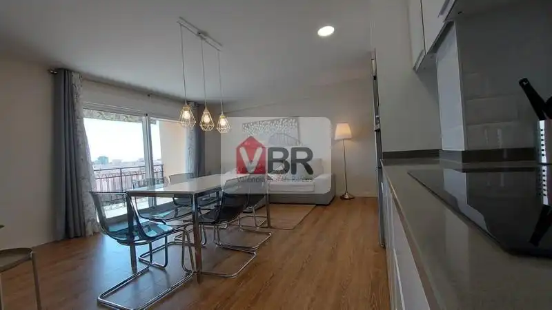 Wohnzimmer von Wohnung zur Miete in Valencia mit Klimaanlage, Heizung und Terrasse
