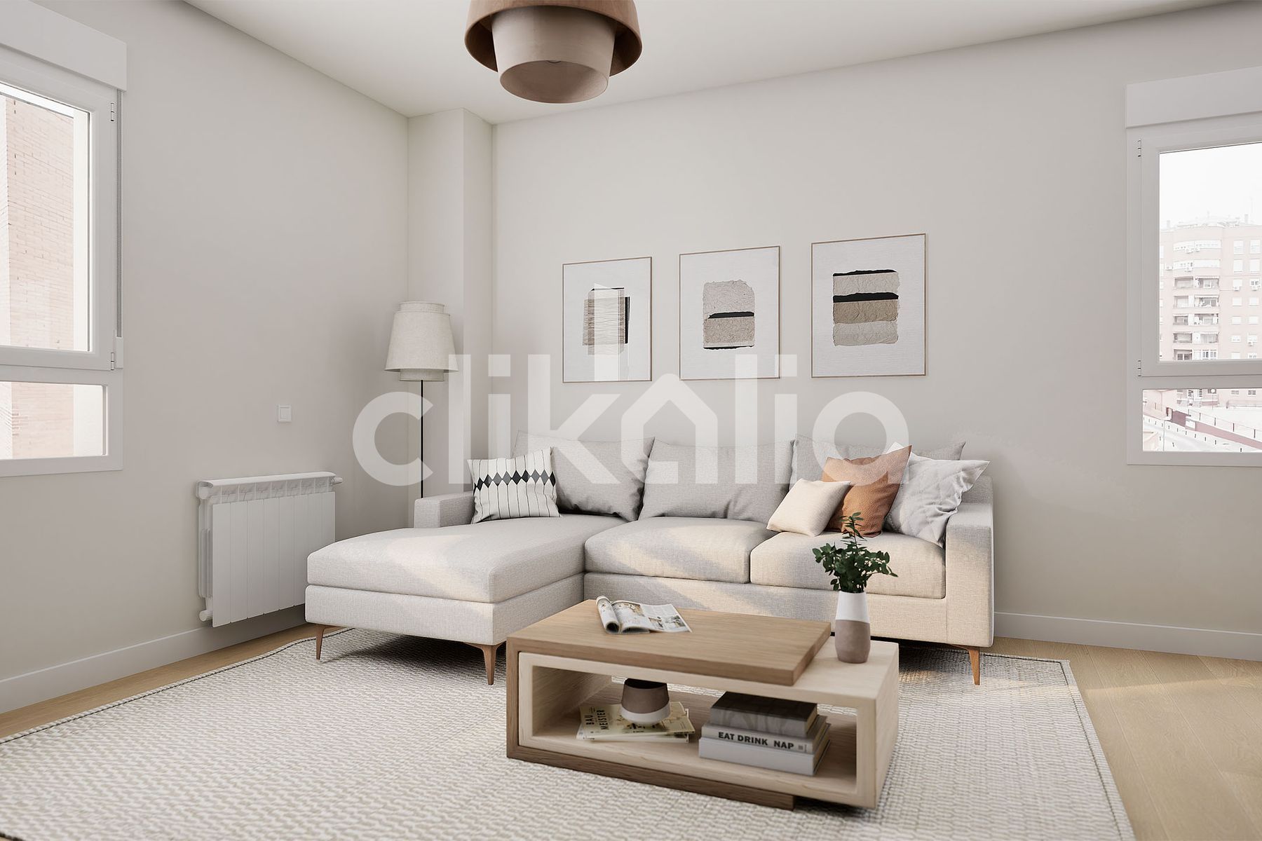 Living room of Flat for sale in  Madrid Capital  with Air Conditioner, Heating and Terrace